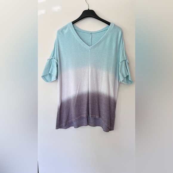 Hello Knight Dip Dye Terrycloth Top - Picture 1 of 2